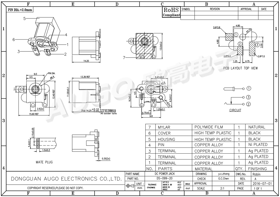 電動(dòng)工具電源插座尺寸圖